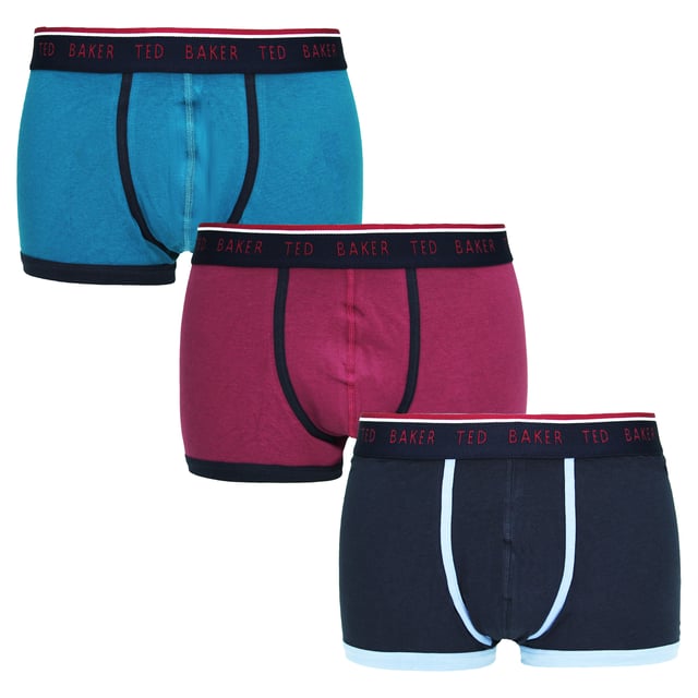 Ted Baker 3 Pack Assorted Fitted Boxer Shorts Pants Set Mens