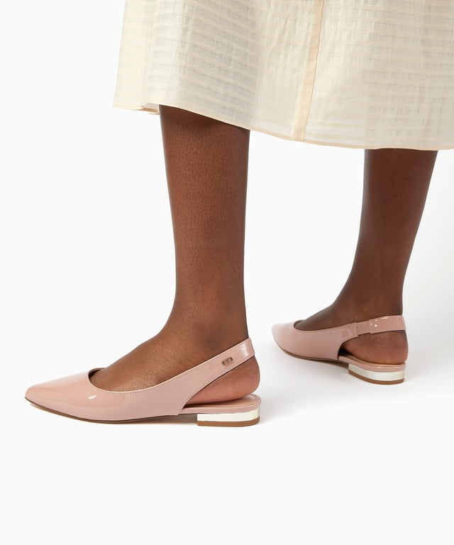 Nude 2024 flat slingbacks