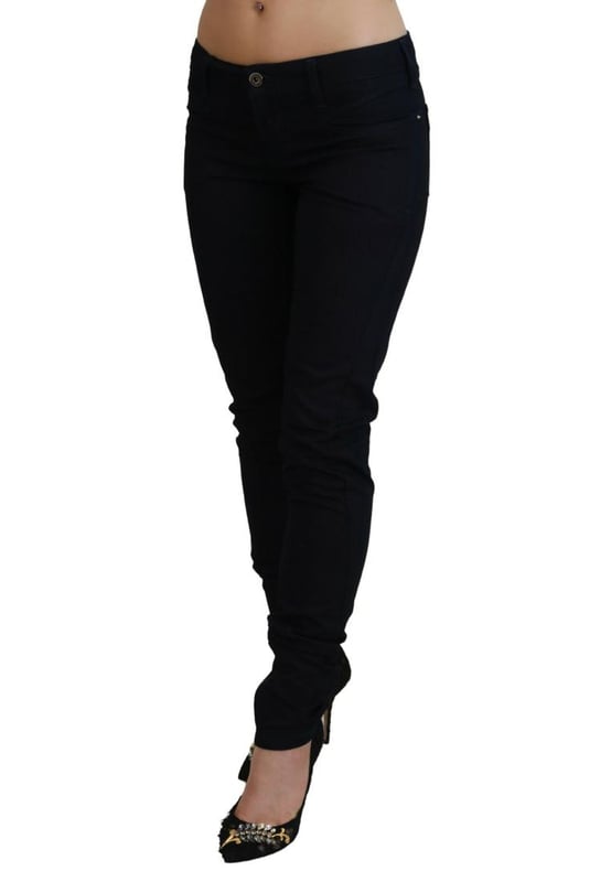 Marca: COSTUME NATIONAL  
Condición: Nuevo con etiquetas  
Estilo: Jeans ajustados  
Color: Negro  
Modelo: Pantalones de mezclilla de cintura baja  
Cierre: Cremallera  
Detalles del logo  
Material: 65% algodón 35% poliéster  
Género: Mujeres