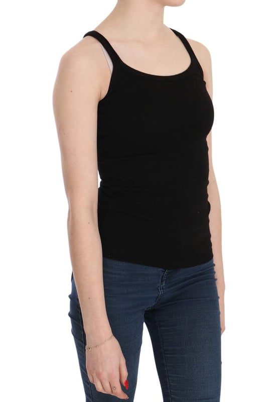 100% Authentic PINK MEMORIES Blouse
  Round neck sleeveless design with spaghetti straps
  Beautiful black color
  Made from 100% cotton
  Subtle logo details
  Versatile and easy to pair with different outfits
  Comfortable and breathable
  Perfect for women who appreciate Quality fashion
Material: 100% Cotton