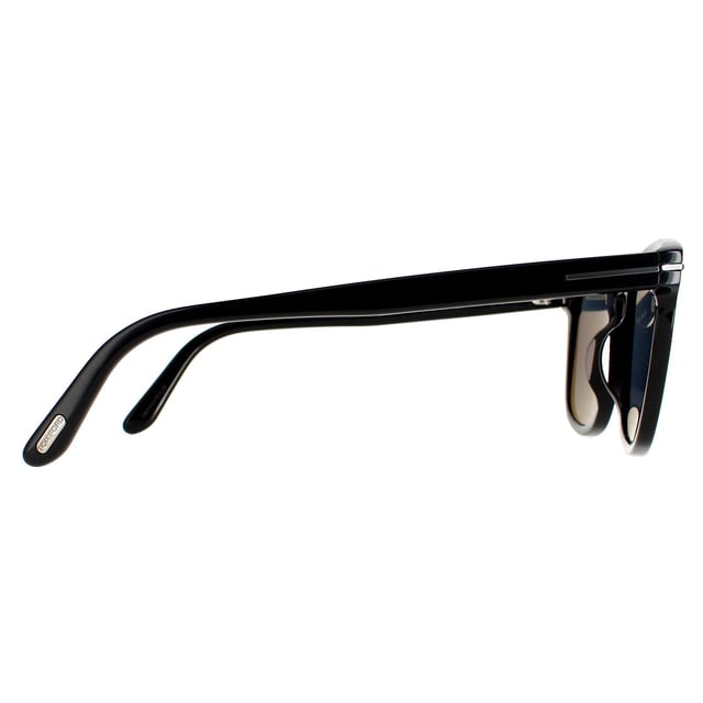 Tom Ford Rectangle Mens Black Grey Polarized FT0930-N Gerard Sunglasses are a classic rectangular shape crafted from premium acetate. Finished with a keyhole bridge and Tom Ford T logos on the temples.