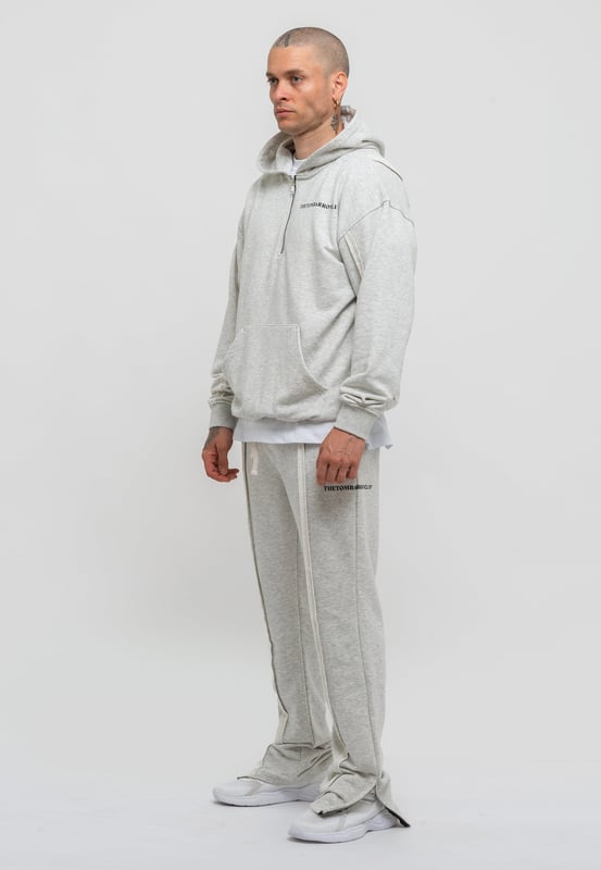 Tom Barron Heren trainingspak met kwart rits, oversize