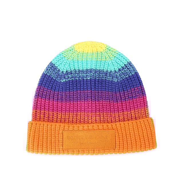 Burberry rainbow store knit hat