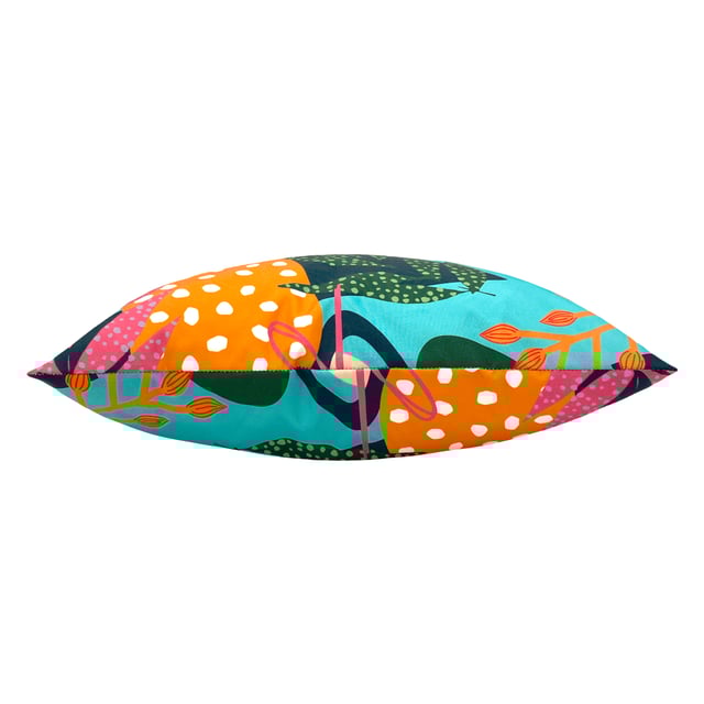 Bold, brave, vivid, the Coralina outdoor cushion would make a statement in any outdoor space, mix with other printed accessories and bold colours to emphasise the maximalist vibe, or layer up with neutrals to make a statement.