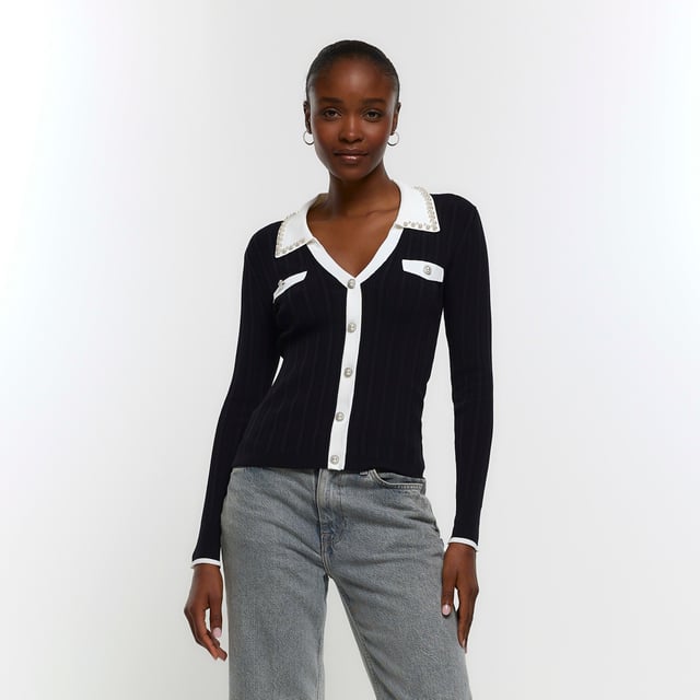 River island black jumper hot sale