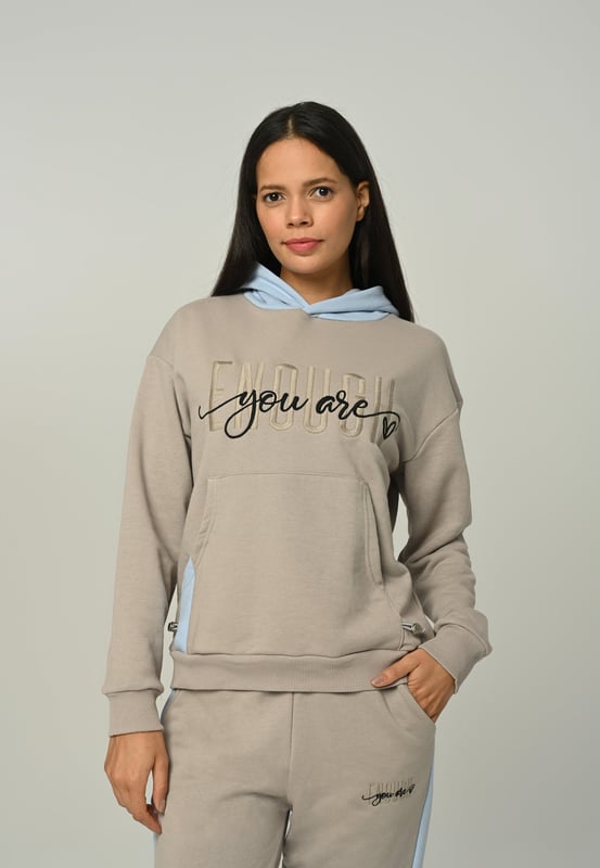 Tom Barron Dames Trainingspak met You Are Enough borduursel