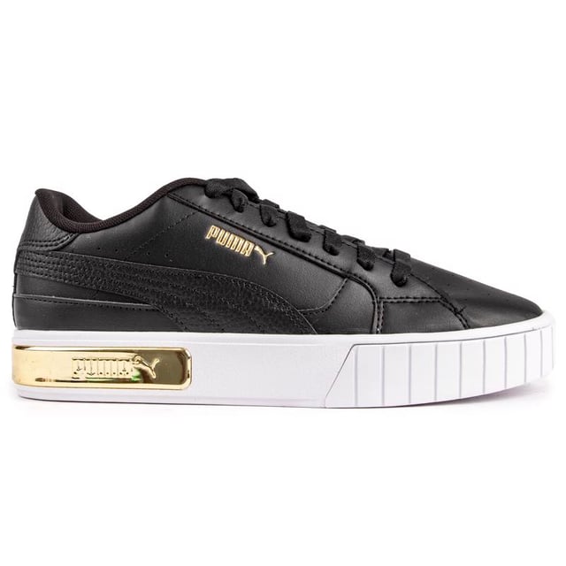 Puma black cali leather trainers sales