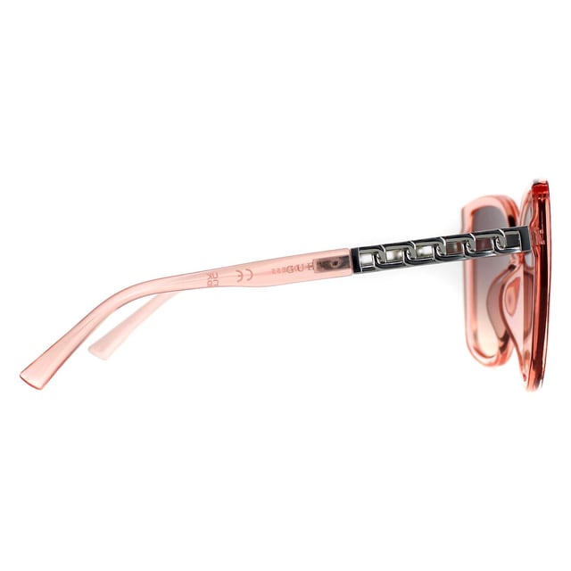 Guess Solbriller - shiny rose gold gradient brown/roségull-farget