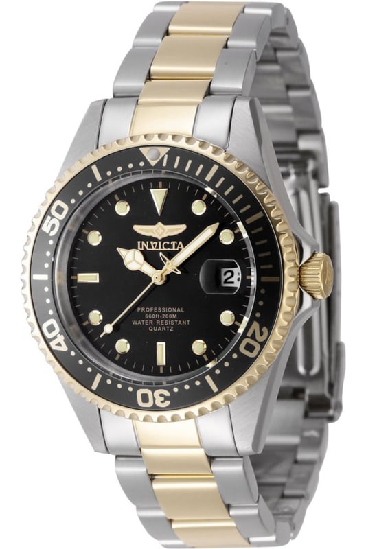 De Invicta 8934OB heeft een roestvrijstalen horlogekast van 38 millimeter met een zwarte wijzerplaat.
Dit model wordt aangedreven door een accuraat Quartz uurwerk.
20 bar waterdicht.
Dit model is onderdeel van de Invicta Pro Diver collectie.

Inclusief 2 jaar garantie.