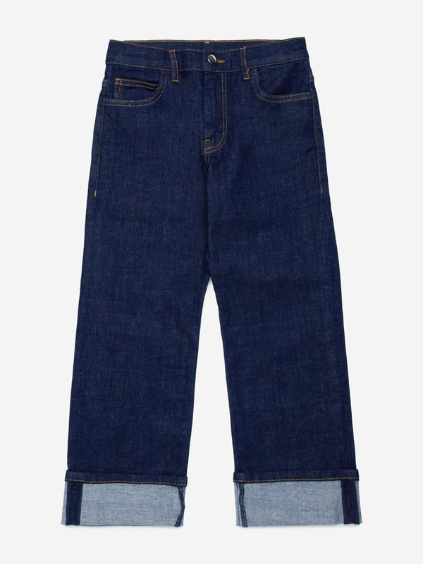 Elevate your child's style with the Marni Kids Regular Fit Jeans in Blue, crafted for unparalleled quality and enduring charm for AW2024. Here's why these jeans are the perfect choice for your little trendsetter: **High-Quality Denim:** Designed with premium materials to ensure durability and ease of movement. **Classic Blue Hue:** The beautiful blue colour offers versatility and timeless elegance, perfect for any occasion. **Unisex Design:** Ideal for both boys and girls, these jeans provide a stylish and comfortable fit for all. **Versatile Styling:** Easily pairs with any top, making it a versatile addition to your child's wardrobe.Order now let your child emerge in style with Marni's signature craftsmanship!