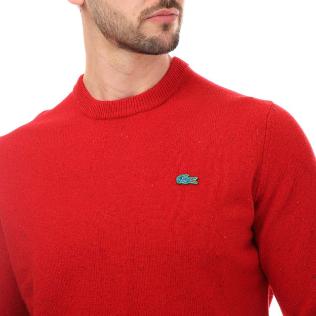 Red deals lacoste sweater