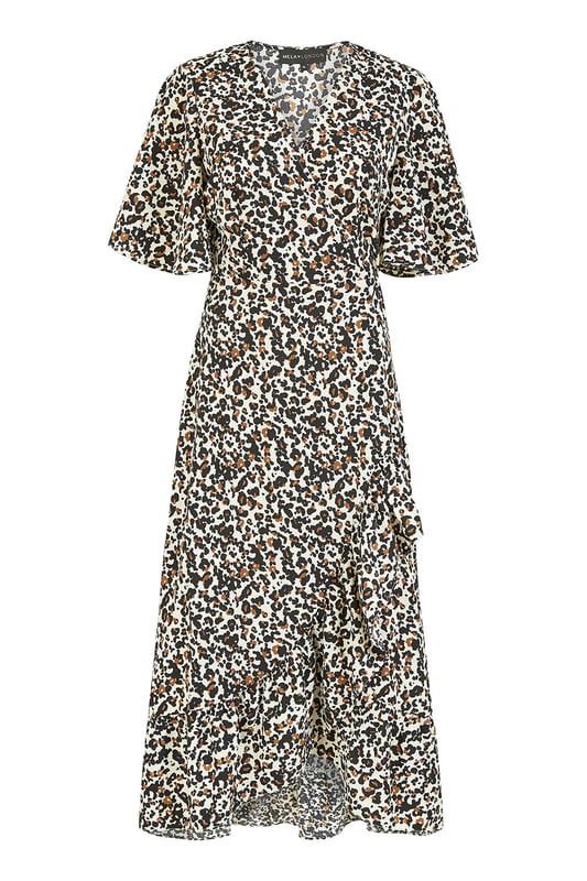 Mela Leopard Print Wrap Dress