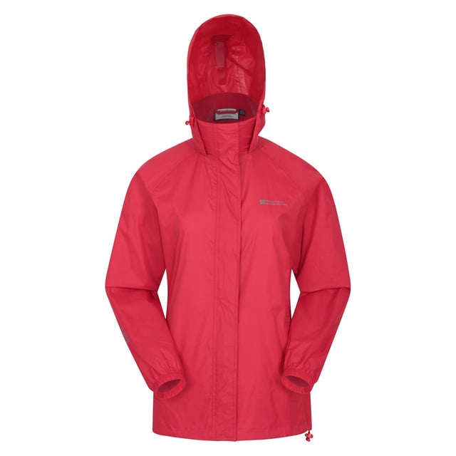 Mountain Warehouse Womens Ladies Pakka II Waterproof Jacket Red