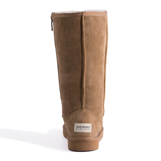 DETAILS





Stylish tall zipper boot - for easy fitting comfort

Full leather Suede leather upper - Water Resistant
Soft premium genuine Australian Sheepskin and wool lining
Sustainably sourced and eco-friendly processed
Unique moulded insole with support - sheepskin lined footbed - extremely comfortable
Rubber High-density EVA blend outsole - making it lighter, softer and more durable
Long length for superior warmth
Double stitching and reinforced heel
YKK quality zipper used
Sheepskin breathes allowing feet to stay warm in winter and cool in summer