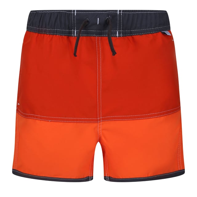 100% Polyester. Fabric: Microfibre. Design: Colour Block, Logo. Pockets: 2 Side Pockets, 1 Back Pocket. Fastening: Pull-On. Fabric Technology: Hardwearing, Quick Dry, Soft. Waistline: Drawcord, Elasticated. Sustainability: Made from Recycled Materials.