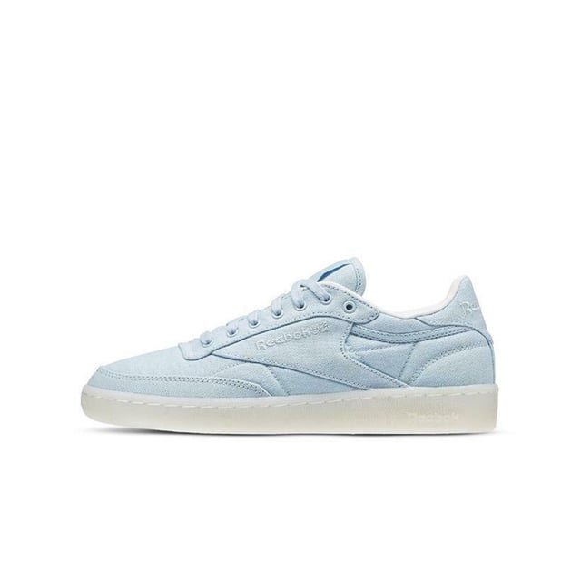 Reebok Club C 85 Lace Up Blue Canvas Womens Trainers BD2841