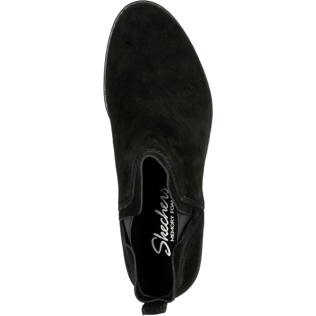 Texas Rodeo Night Boots Classic western-inspired looks and modern comfort combine in Skechers Texas - Rodeo Night. This pull-on Chelsea ankle boot features a 3M Scotchgard suede treated upper with twin gore panels and a cushioned Skechers Memory Foam insole.