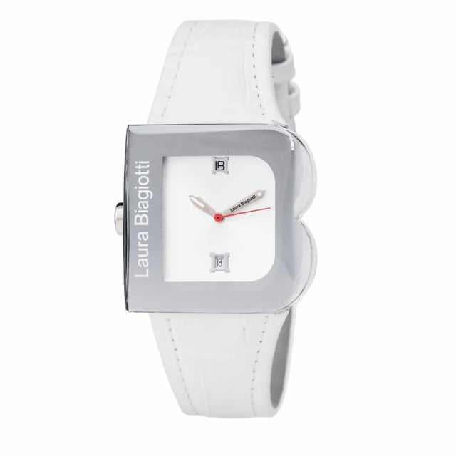 Laura Biagiotti LB0037L-06 - Damenuhr Quarz aus Edelstahl• Material: Edelstahl• Glas: Mineral• Armband: Leder• Farbe: Silber• Wasserbeständigkeit: 0 m (0 ATM)• Gehäusegröße: 33 mm