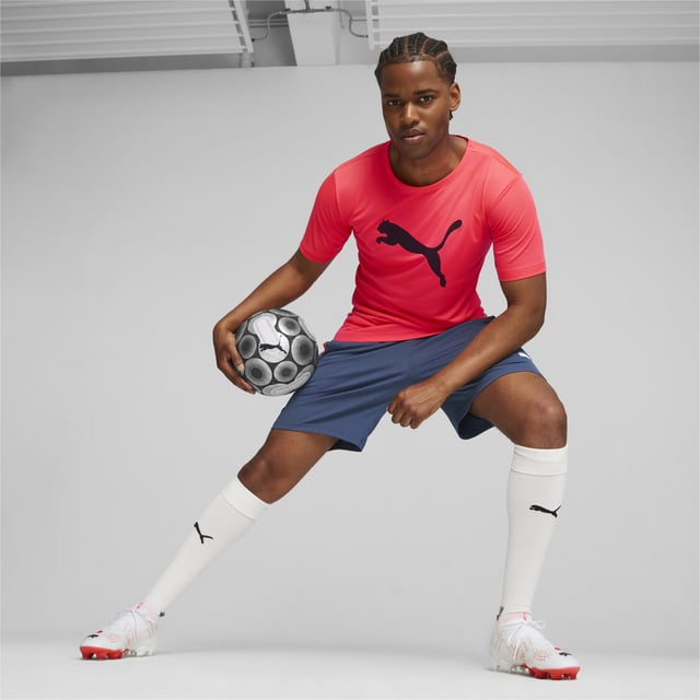 PRODUCT STORY : Calling all playmakers. Inspired by Neymar Jr’s style of play, the new FUTURE ULTIMATE is here so you can Drive Them Crazy. It has a FUZIONFIT360 upper with PWRTAPE support that locks you in for quick cuts and changes of pace. Dynamic Motion System provides more support at the heel, more flexibility at the forefoot, and more traction in every direction. The upper is textured with different levels of grip for dribbling, passing, and finishing, so you can make every play count. FEATURES & BENEFITS : The upper of this shoe is made with at least 20% recycled materials as a step toward a better future. DETAILS : FUZIONFIT360 upper combines engineered dual mesh, stretchy knit and supplemental PWRTAPE support Engineered 3D textures at key contact zones are optimized to enhance ball grip and control for dribbling, passing and finishing Super-lightweight Peba base material guarantees excellent wearing comfort Micro-perforated heel padding keeps the heel locked in and comfortable Lightweight removable sockliner with NanoGrip technology keeps the foot from slipping inside the boot Lightweight Dynamic Motion System outsole enhances traction and agility for unpredictable changes of pace and direction. Suitable for use on both firm natural surfaces and artificial grass (4G) FG/AG: Firm Ground/Artificial Ground Fits regular to wide feet Mid-cut boot.