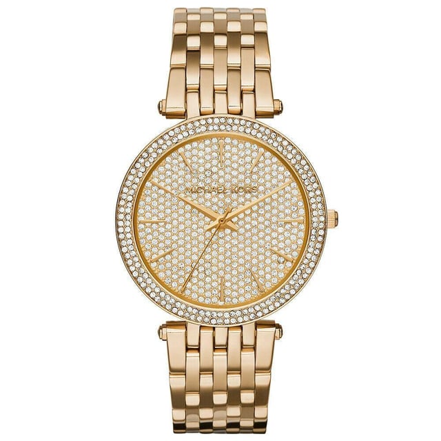 Spezifikation Details Marke Michael Kors Modell MK3438 Barcode Nummer 796483193765 Geschlecht Damen Gehäusedurchmesser 39mm Gehäusematerial Edelstahl Gehäusefarbe N/A Zifferblattfarbe Gold Bandmaterial Edelstahl Bandfarbe Gold / Dore Uhrwerk N/A Chronograph N/A Wasserdichtigkeit N/A