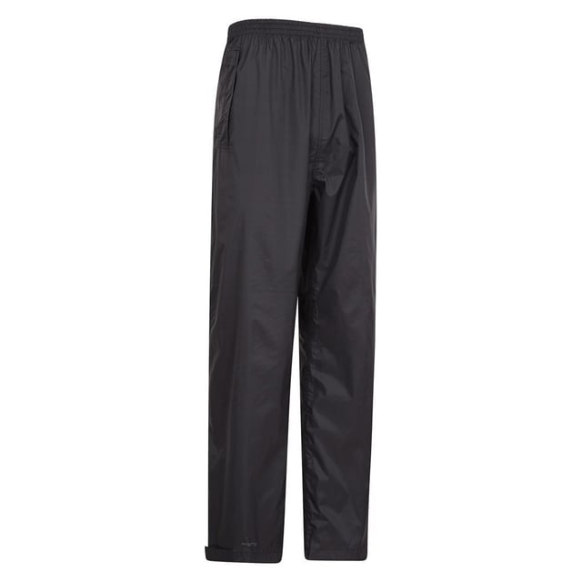 100% Nylon. Design: Plain. Fastening: Pull-On. Adjustable Ankle, Packaway, Taped Seams. Fabric Technology: Breathable, IsoDry, Waterproof. Pockets: 2 Side Pockets. Waistline: Elasticated. Waterproof Rating: 1500mm.