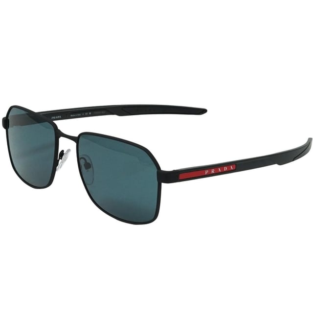 Prada Sport PS54WS DG009R Black Sunglasses. Prada Sport Black Sunglass, Lens Width = 57mm, Nose Bridge Width = 18mm, Arm Length = 140mm, Made In Italy. Branded Sunglasses Case and Cleaning Cloth Included. 100% Protection Against UVA & UVB Sunlight and Conform to British Standard EN 1836:2005. Prada Sport PS54WS DG009R Sunglasses