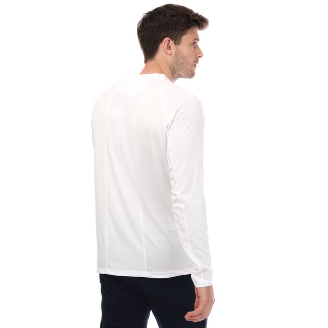 Polo Castore pour homme en blanc.- Col et poignets côtelés.- Manches courtes.- Patte à deux boutons.- Empiècements ergonomiques.- Tissu piqué léger à séchage rapide. - 95 % polyester, 5 % élasthanne.