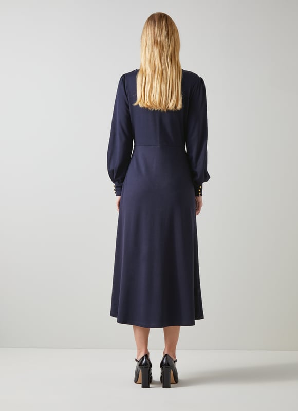 LK Bennett Jenny Petite Dresses, Navy