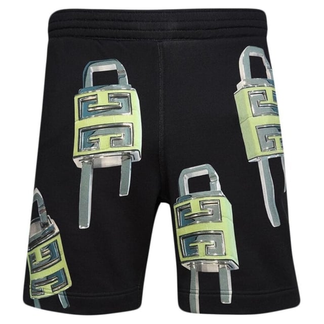 Eleva tu estilo con los pantalones cortos negros Jogg. Estos comodos pantalones cortos de Givenchy Black ofrecen un look elegante y versatil, perfecto para cualquier ocasion. Ya sea que vayas al gimnasio o hagas recados, estos pantalones cortos brindan estilo y funcionalidad. !Renueva tu guardarropa hoy!, 100% Algodon, Cinturilla elastica, Bolsillo grande en la espalda, Diseo integral, Shorts negros, Ropa urbana