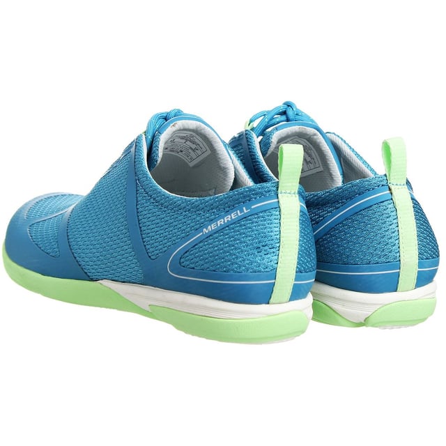 Experience comfort and style on your active adventures with the Merrell Ceylon Sport Women's Blue Trainers. These lightweight and versatile trainers are designed to keep up with your active lifestyle while adding a pop of color to your athletic wardrobe.

Key Features:

 Sporty Design:  The Ceylon Sport trainers boast a sporty and sleek design, making them suitable for various activities, from walking and running to fitness classes and outdoor pursuits.

Refreshing Blue Color:  The trainers come in a refreshing blue color, adding a vibrant and energizing touch to your workout attire. The blue hue is both trendy and timeless, making these trainers a fashionable choice for your active lifestyle.

Lightweight Construction:  Merrell prioritizes lightweight materials in the Ceylon Sport trainers, offering agility and ease of movement during your workouts or daily activities.

Breathable Upper:  The trainers feature a breathable mesh upper that enhances airflow, keeping your feet cool and dry during intense workouts.

Comfortable Fit:  With a cushioned footbed and supportive fit, the Ceylon Sport trainers provide a comfortable experience for your feet, reducing fatigue during long hours of activity.

Lace-Up Closure:  The trainers come with a secure lace-up closure system, allowing you to adjust the fit to your liking for a snug and personalized feel.

Grippy Outsole:  The trainers are equipped with a durable rubber outsole that provides excellent traction and grip on various surfaces, ensuring stability and confidence during your workouts.

Whether you're hitting the gym, going for a run, or simply enjoying a day of leisure, the Merrell Ceylon Sport Women's Blue Trainers offer the perfect combination of style and performance.