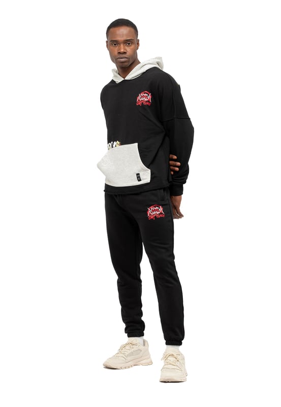 Tom Barron Heren Trainingspak in eigentijdse stijl met graffitiprint
