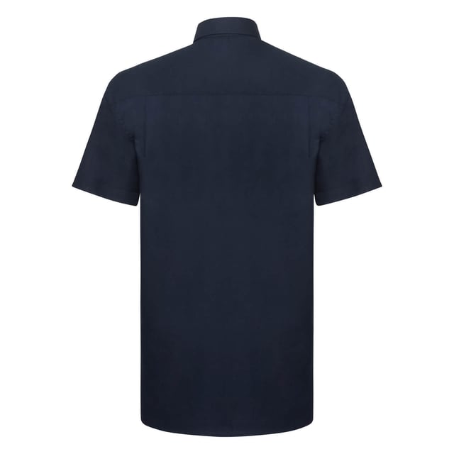 70% Cotton, 30% Polyester. Design: Plain. Pockets: 1 Chest Pocket. Neckline: Button-Down. Sleeve-Type: Short-Sleeved. Back Yoke, Curved Hem, Easy-Care.