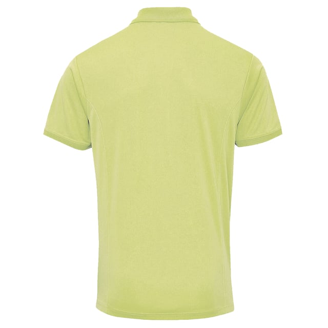 Premier Heren Coolchecker Pique korte mouw Polo T-Shirt (Kalk)
