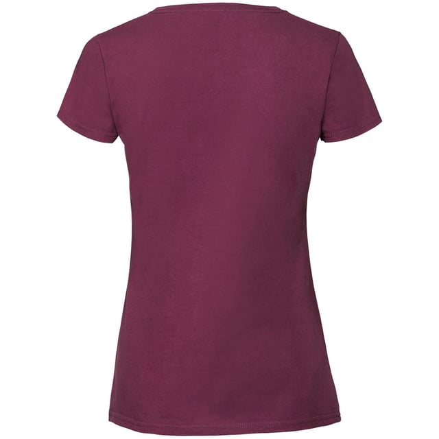 Womens t-shirt. Soft hand feel. Shaped side seams for a feminine fit. Performs at 60 degree wash. Crew neck with Cotton/ Lycra rib and twin needle stitching. Self-fabric shoulder to shoulder taping. Material: 100% ring spun cotton.