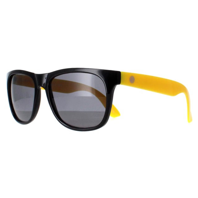 Smarty Rectangle Kids Black Yellow Grey X2133  Sunglasses Ensure your child is stylishly protected with SMARTY Designer Sunglasses model X2133B, perfect for youths aged 7 to 11 years old. These rectangular-shaped sunglasses feature a sleek black frame with vibrant yellow plastic arms and grey lenses, providing superior UV protection and a contemporary, eye-catching look. The X2133B model combines modern design with youth-friendly comfort and durability, making them ideal for any outdoor adventure. Available at an unbeatable discount from the regular retail price, these designer sunglasses offer exceptional quality and value. Equip your child with the ultimate blend of style and safety with SMARTY sunglasses.