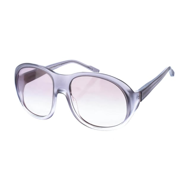 Acetate frame sunglasses
 Color Light gray
 Oval shaped frame.
 Gradient gray colored lenses
 Acetate temples with the brand's name engraved.
 100% UV Protection.
 Anti-reflective crystals.

 More information
 Lens height: 60 mm.
 Lens width: 58mm.
 Bridge: 18mm.
 Temples: 139 mm ..

 Cleaning and maintenance:
 -Clean the glasses with soap and water.
 - Do not use dirty or abrasive cloths, which may alter the characteristics of the filters.
 - Use only original accessories and spare parts.
 Measures: Lens width: 58 mm.- Lens height: 60 mm.- Bridge: -18 mm.- Temples: 139 mm.
 Composition: Acetate
 Care:
Clean the glasses with soap and water.
- Do not use dirty or abrasive cloths, which may alter the characteristics of the filters.
- Use only original accessories and spare parts.