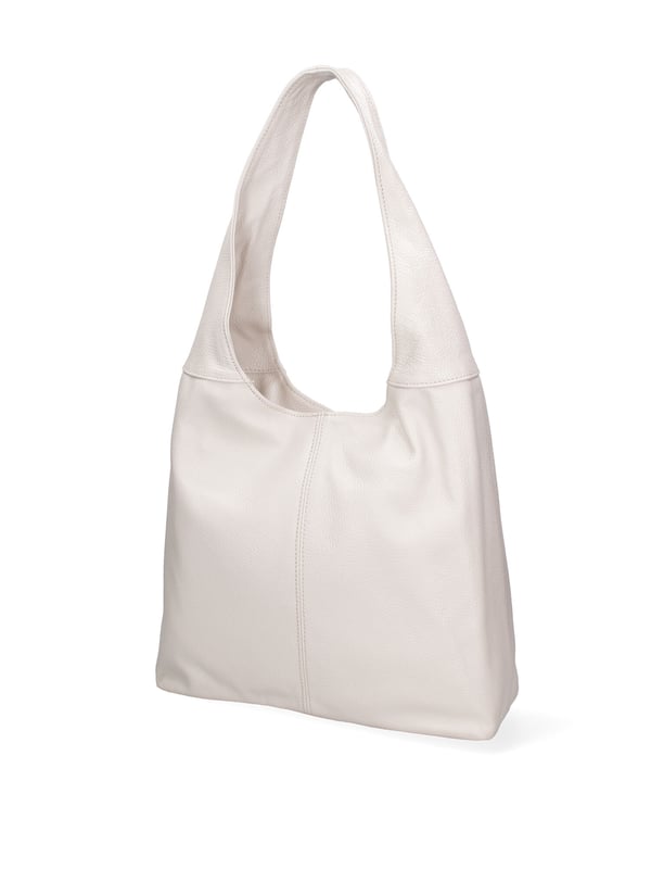 Bolso tipo cartera para mujer. El cierre es con cremallera. Los bolsillos internos son dos con cremallera y dos abiertos. Los bolsillos externos están ausentes. Falta la correa para el hombro. El mango es de piel. Hay dos compartimentos internos. El material exterior es piel auténtica tipo dólar. Internamente está forrado en tejido 70% algodón - 30% poliéster. Medidas: 39x55x13 cm. Hecho en Italia