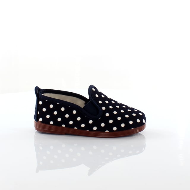 Flossy Style Gallur Unisex Espadrille Slip On Plimsolls Shoes 5556 Navy
