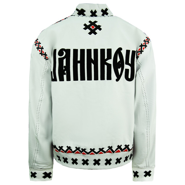 Puma x Jahnkoy Reversible Bomber Jacket Graphic Black Mens 596679 01