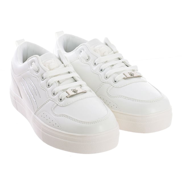 Plein Sport sportschoenen.
 Halfhoge sportschoenen, ideaal voor dagelijks gebruik.
 Comfortabele en ademende stof.
 Merknaam gegraveerd op de achterkant.
 Badge op de tong.
 Klauwprint op de zijkant.
 Verstelbaar met veters.
 Naden in toon zichtbaar.
 Samenstelling: Buitenkant: Synthetisch; Binnenkant: Textiel+leer; Zool: Synthetisch
 Onderhoud:
Reinigen met een vochtige doek.