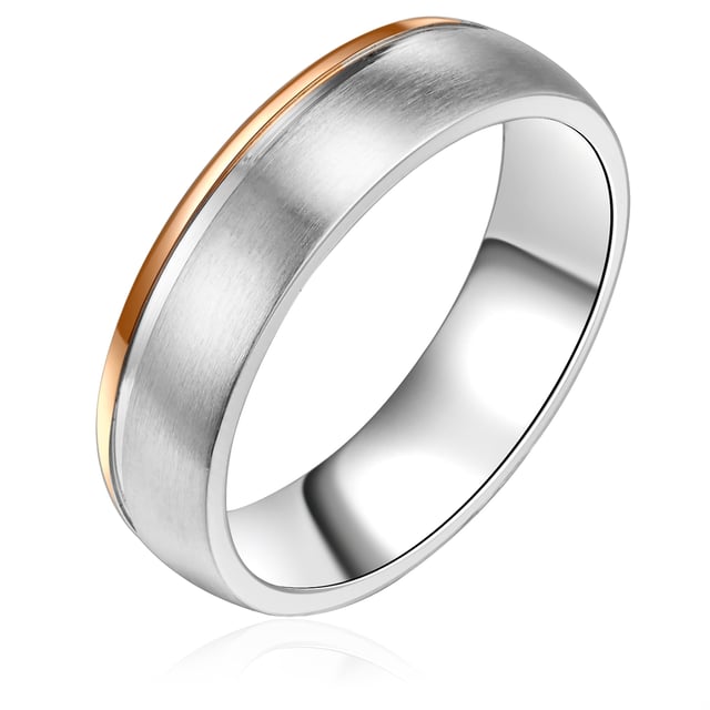 Simple, but Oho! Who says that a engagement ring has to glitter? This extravagant creation of the 1934 manufactory in 1934 does not require gemstone and inspires solely with exceptional materials and extraordinary design. The stainless steel tires in Bicolor optics are partially gilded in the trendy rose gold tone and fascinates at second glance through a narrow groove contour. Advantage: stainless steel is not only scratch-resistant and durable, but also convinces with an excellent price-performance ratio. A engagement ring for trend -conscious women - and also an eye -catcher as a bridal jewelry!