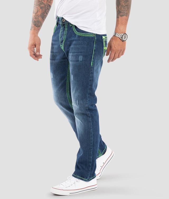 Ein Klassiker für Arbeitsalltag, Freizeit und Urlaub ist die Grey Jeans im Regular Fit! Viele unserer hell- bis dunkelgraue Herren Jeans gefallen mit coolen Waschungen im Used-Look. Die lässig sitzenden Hosen verfügen über gerade geschnittene Beine, das