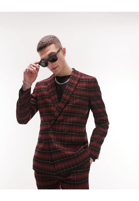 Topman check blazer on sale
