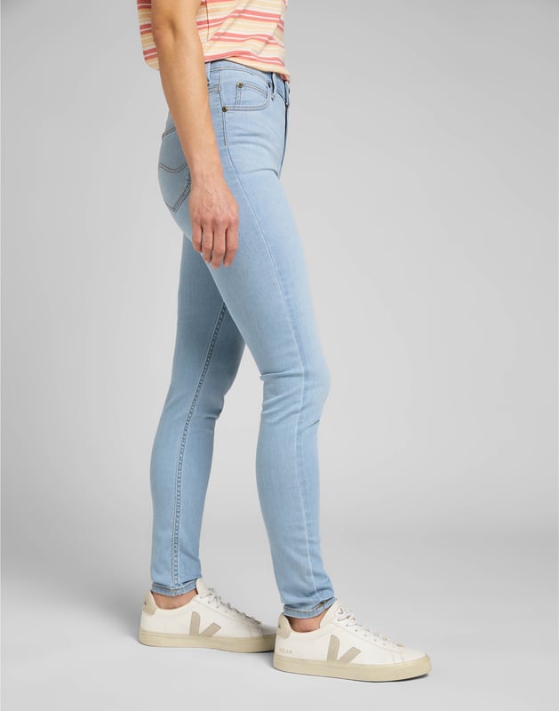 Lee - Scarlett High Extra Light Eingetragene Jeans - 67% BAUMWOLLE, 21% POLYESTER, 10% VISCOSE