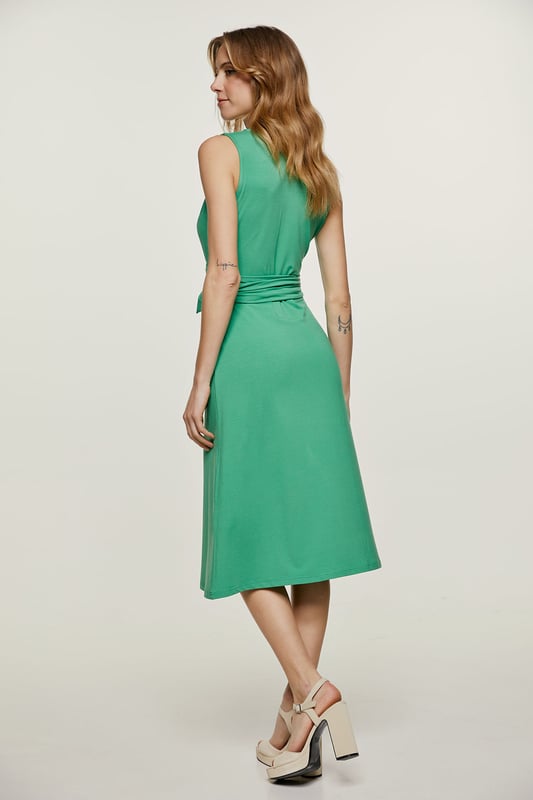 Green Jersey Empire Line Dress Green Jersey Empire Line Dress