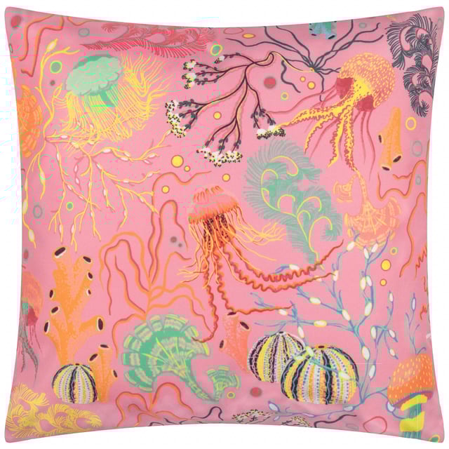Elevate your outdoor space with the Reef Printed Outdoor Cushion, a striking blend of artistry and practicality. Featuring a contemporary design inspired by the vibrancy of marine life, this cushion invites a modern yet tropical touch to your patio or garden. The water-resistant fabric not only offers durability but also ensures easy maintenance with a simple wipe-clean feature. Its rich tones and intricate patterns make it a statement piece that effortlessly captures attention, designed for those who want to reflect their unique taste while adding value to their home. Bring comfort and style outdoors with a cushion your guests won't forget.