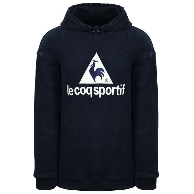 Le Coq Sportif Big Logo Long Sleeve Pullover Mens Navy Hoodie LCS 10511 SISLER