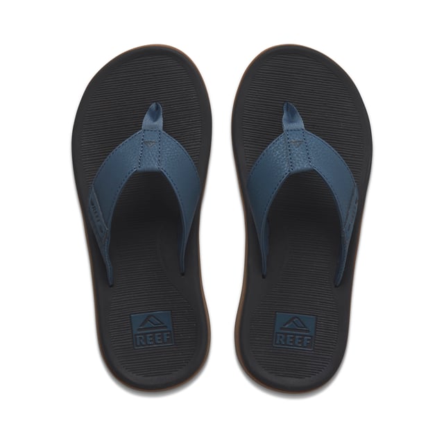 A favorite REEF sandal, the Santa Ana makes you feel good just saying its name. And it looks even better - not the palm frond-inspired side wall. Right? But most of all, slip into it and feel the cushiony softness with high arch support, a padded vegan leather strap, and bamboo-inspired texture under foot for a no-slip grip. You get all the feels with this water-friendly Santa Ana.
