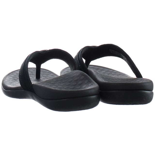 Vionic Aloe Black Womens Flip Flops