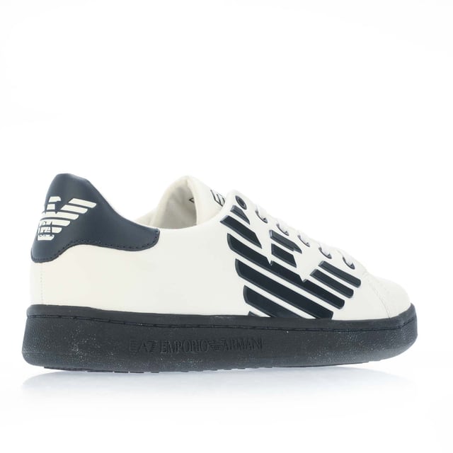 Boy s Emporio Armani EA7 Juniors Classic Laced Trainers in White